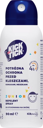 Kick The Tick Junior Potrójna ochrona przed kleszczami, komarami i meszkami