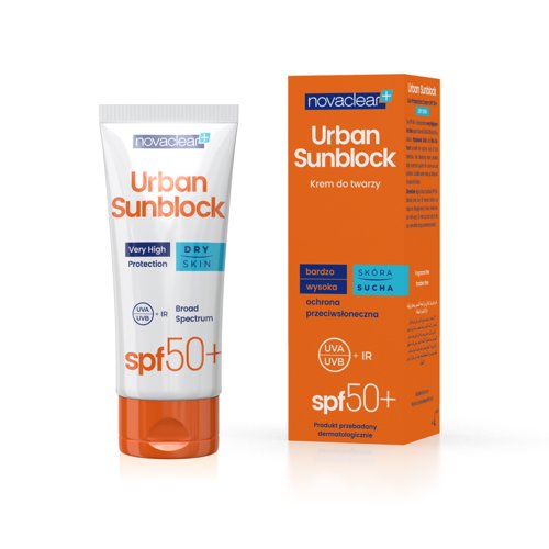 Novaclear Urban Sunblock skóra sucha krem ochronny SPF 50+