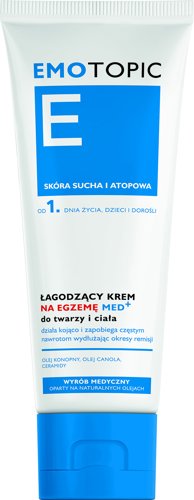 Emotopic łagodzący krem na egzemę do twarzy i ciała