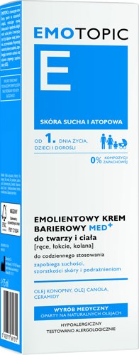 Emotopic emolientowy krem barierowy do twarzy i ciała