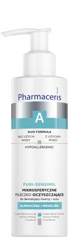 Pharmaceris A Puri-Sensimil mikrosferyczne mleczko oczyszczające do demakijażu twarzy i oczu 