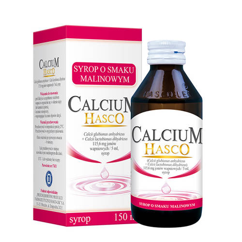 Calcium Hasco o smaku malinowym