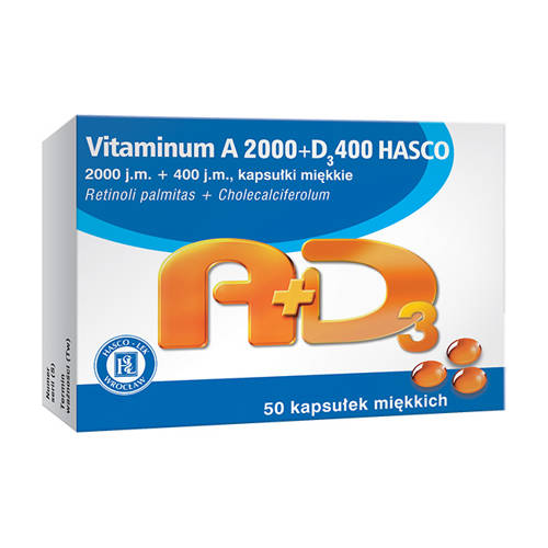 Vitaminum A 2000 + D3 400 Hasco