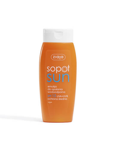 Ziaja Sopot Sun emulsja do opalania wodoodporna SPF 15