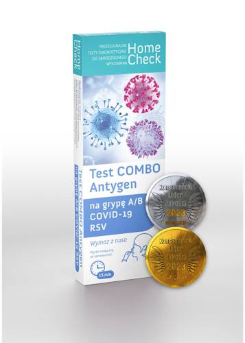 Test Combo antygenowy Grypa A/B + COVID-19 RSV Milapharm