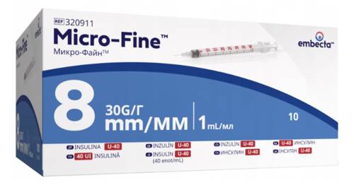 Micro-Fine strzykawki insulinowe z igłą