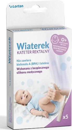 Wiaterek kateter rektalny Lortan